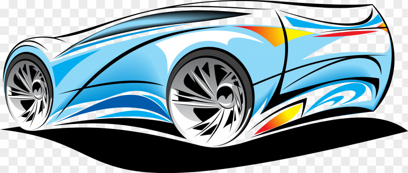 Sports Car Cartoon Vector Elements Motors Corporation Clip Art PNG