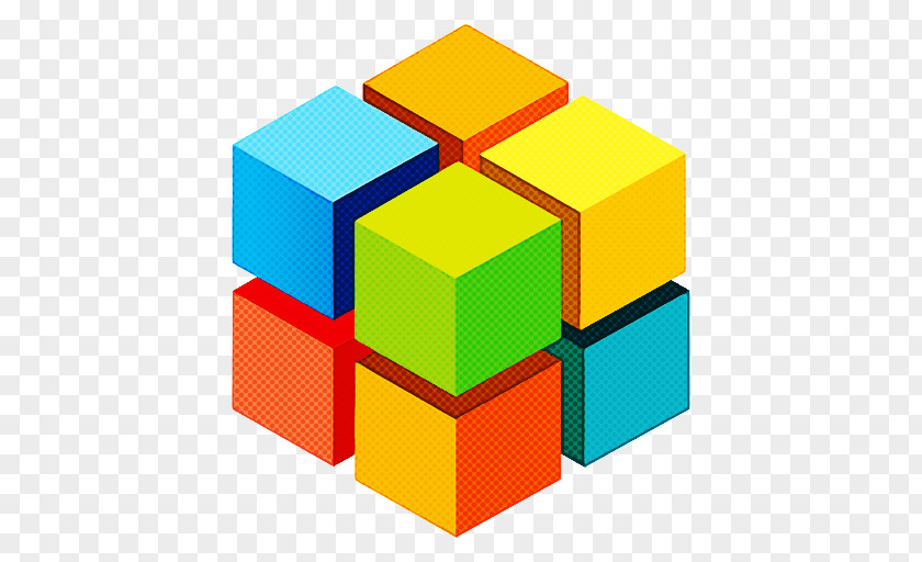 Puzzle Educational Toy Yellow Rubik's Cube PNG