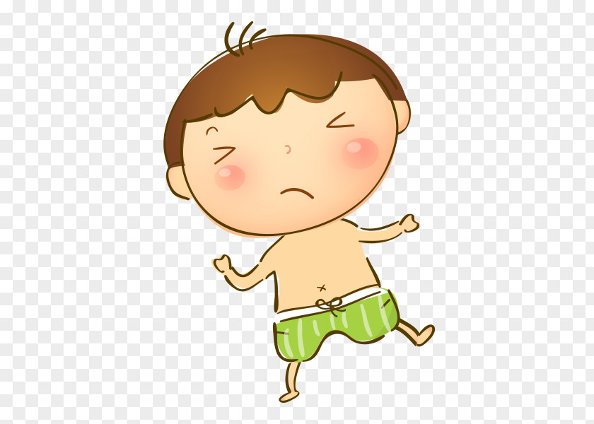 Cartoon Hand Painted Cute Little Boy Child Illustration PNG