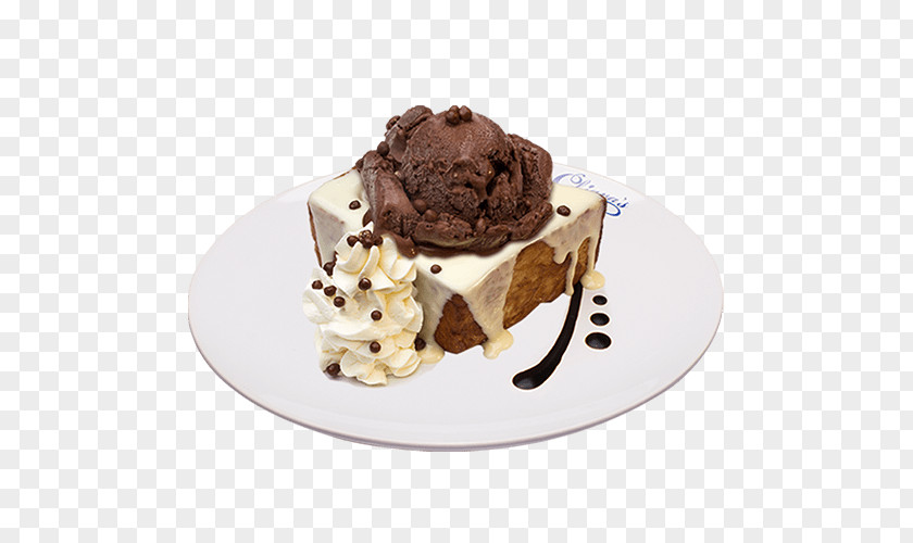 La Dolce Vita Chocolate Ice Cream Sundae Cake Brownie PNG