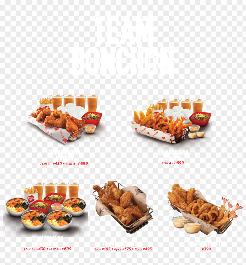 Menu Fast Food KFC Korean Fried Chicken Bonchon PNG