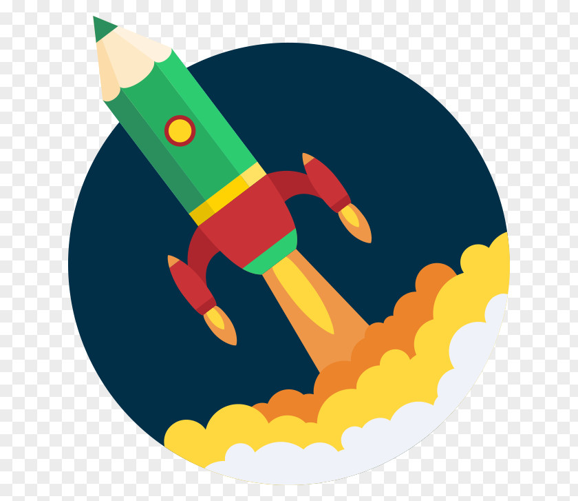 Pencil Rocket Creative Figure Clip Art PNG