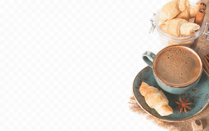 Сroissant Coffee Milk Hot Chocolate Desktop Wallpaper Bean PNG