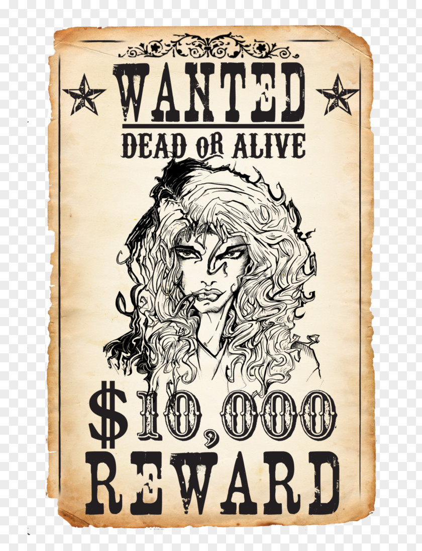 Wanted Poster Graphic Design PNG
