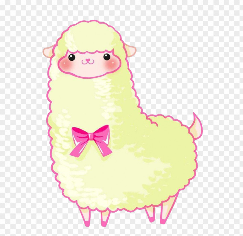 Bow Lambs Sheep Agneau Animation Cartoon PNG