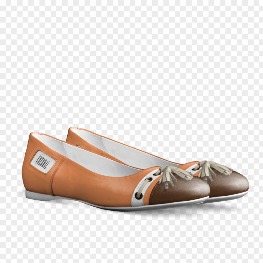 Unbutton Ballet Flat Shoe Italy Leather PNG