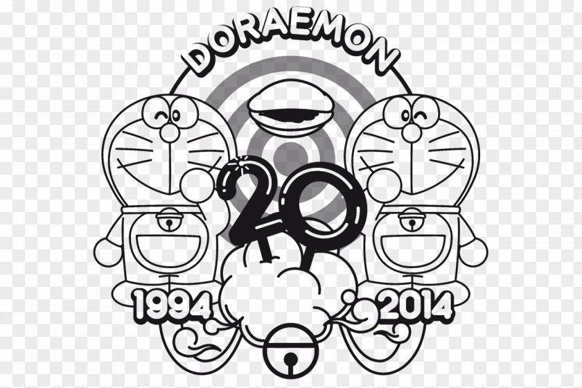 Doraemon Drawing Thumb /m/02csf Line Art PNG