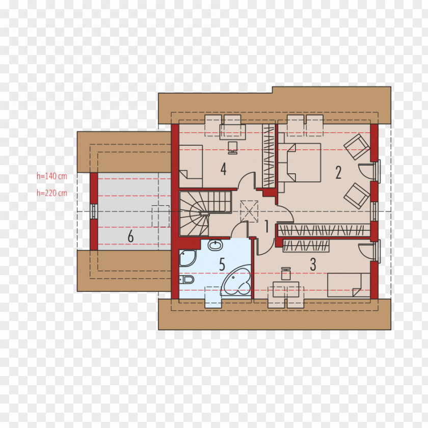 House Attic Floor Plan Square Meter Garage PNG