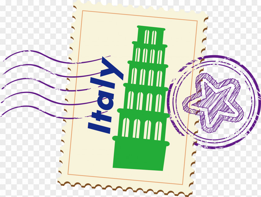 Italy Vector Stamps Postage Stamp Mail PNG