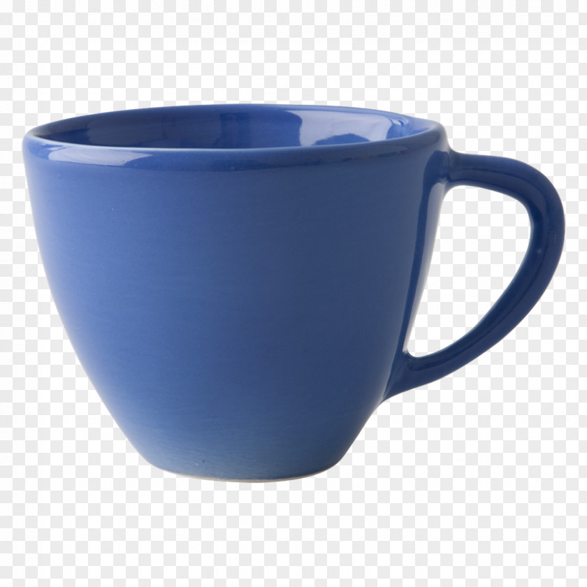 Mug Coffee Cup Blue Ceramic Rice PNG