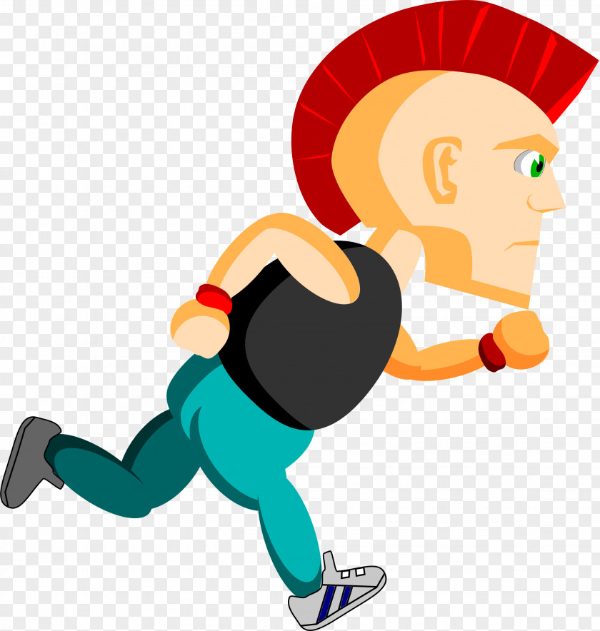 Running Man Punk Rock Clip Art PNG