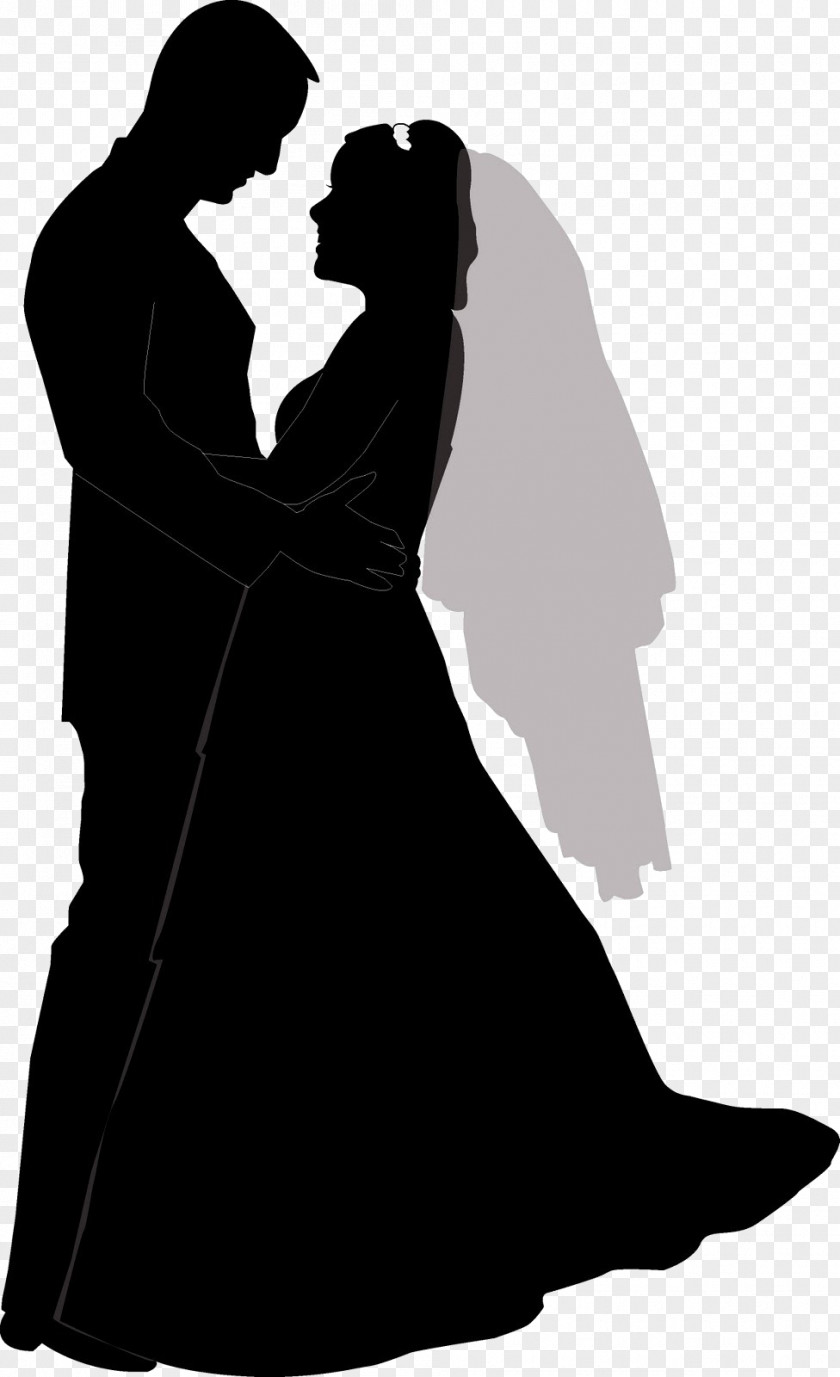 Wedding Clip Art Openclipart Silhouette Bride PNG