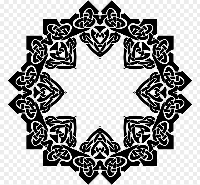 Celtic Knot Quilt Ornament Art PNG