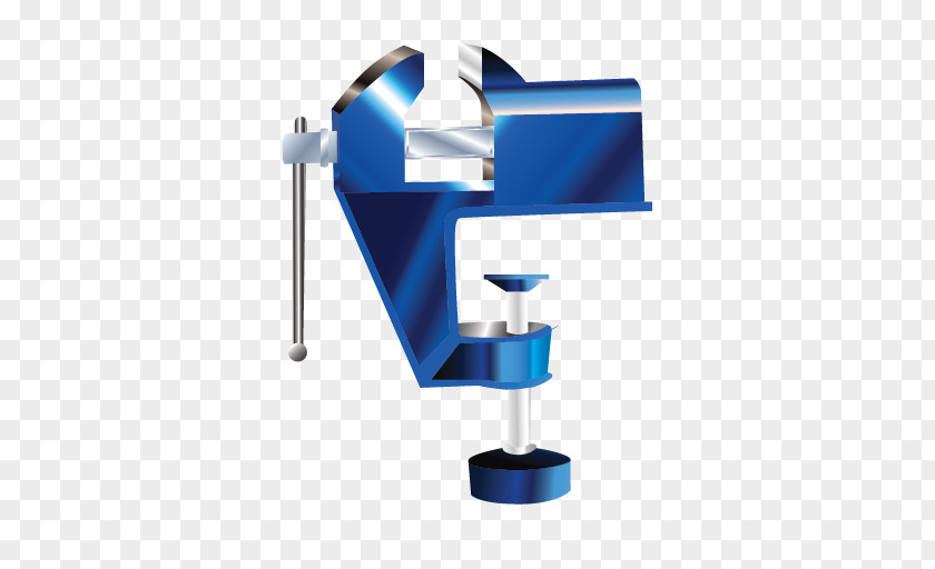 Vise Vice Clamp Blue Machine Angle PNG