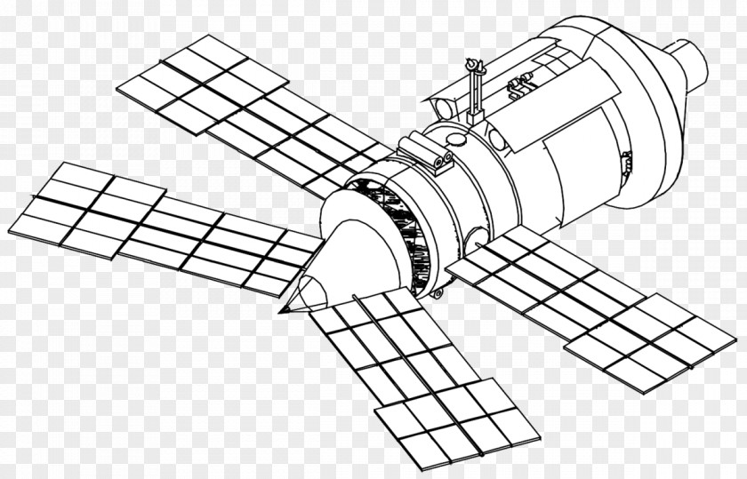 GNSS Shuttle–Mir Program Space Station Spektr Spacecraft PNG