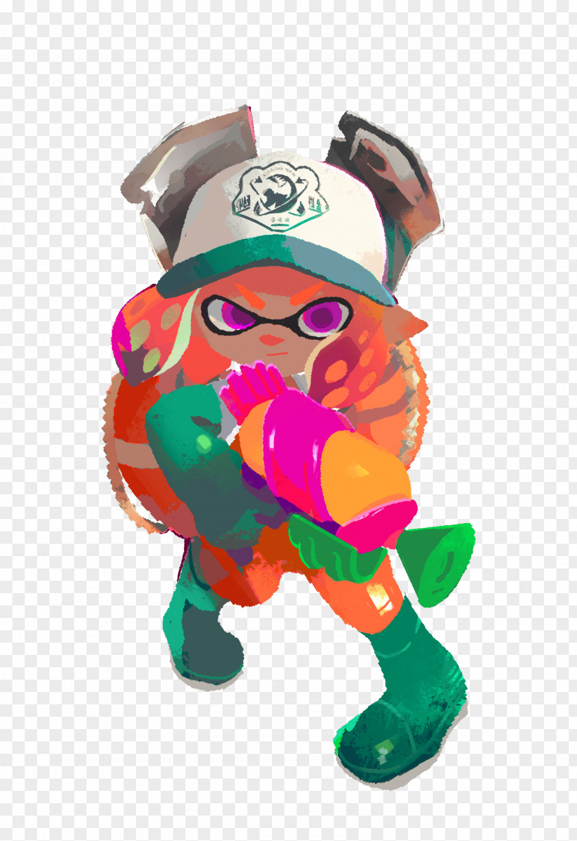 Salmon Illustration Splatoon 2 Nintendo Switch Video Game PNG