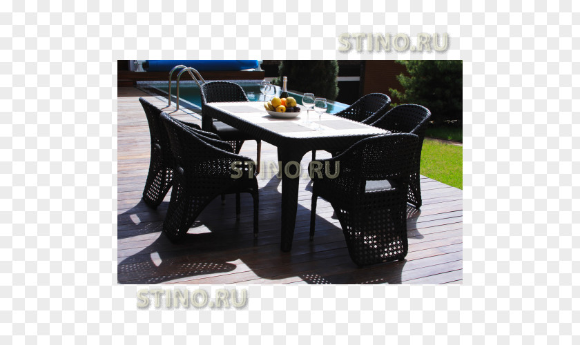 Table Wicker Garden Furniture Chair PNG
