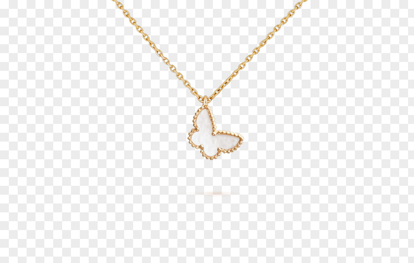 Van Cleef & Arpels Charms Pendants Necklace Earring Gold PNG