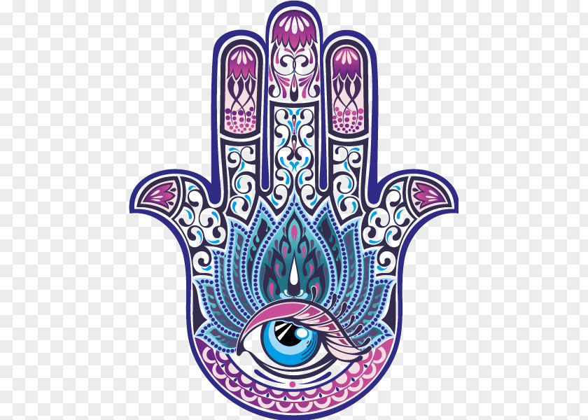 Amulet Hamsa Decal Sticker Luck PNG