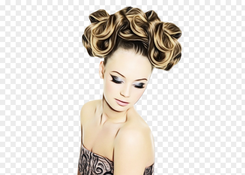 Beehive Forehead Hair Face Hairstyle Blond Beauty PNG