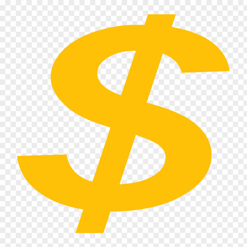 Currency Trademark Yellow Background PNG