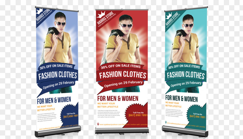 Roll-up Bundle Banner Brand Poster Display Advertising PNG
