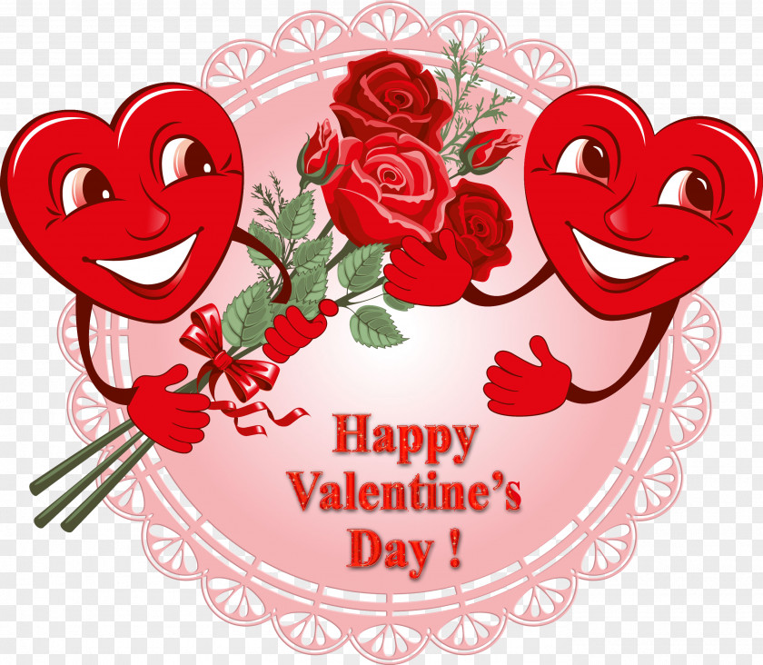 Valentine's Day Happy 14 February Greeting & Note Cards Clip Art PNG