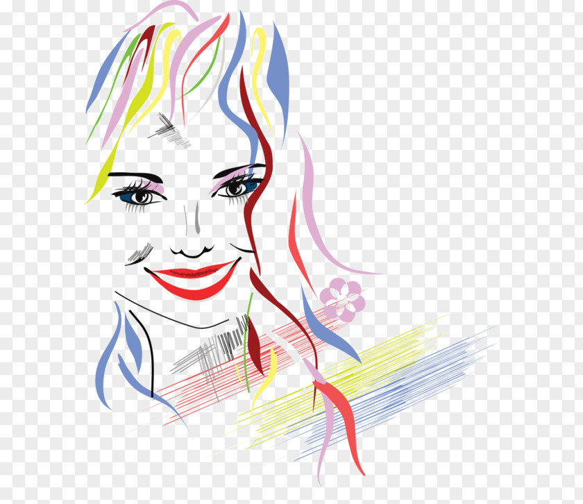 Watercolor Woman Painting Illustration PNG