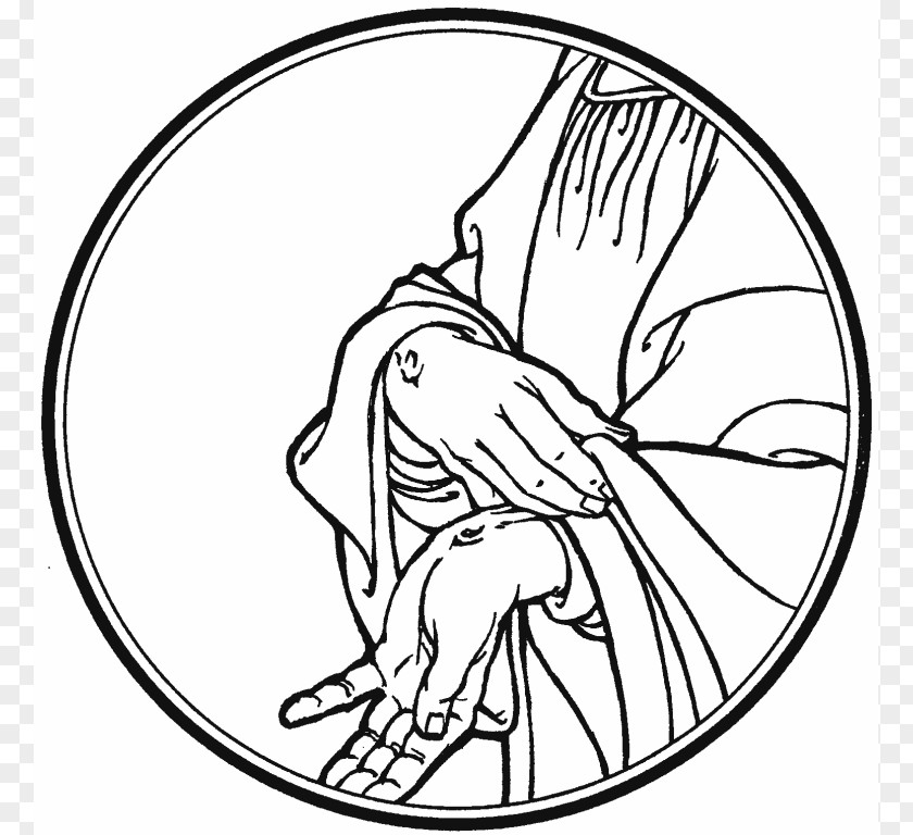 Black And White Drawings Of Jesus Line Art Drawing Clip PNG