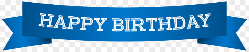Happy Birthday Banner Blue Clip Art Image PNG