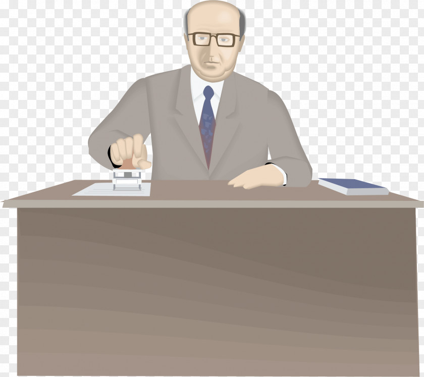 Manager At Work Cartoon Clip Art PNG