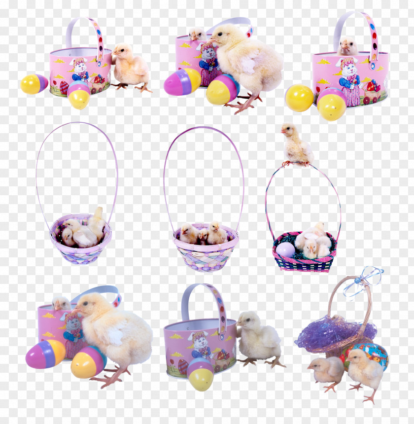 Pascoa Easter Bunny Basket Clip Art PNG