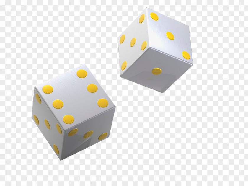 White Square Dice Cube PNG
