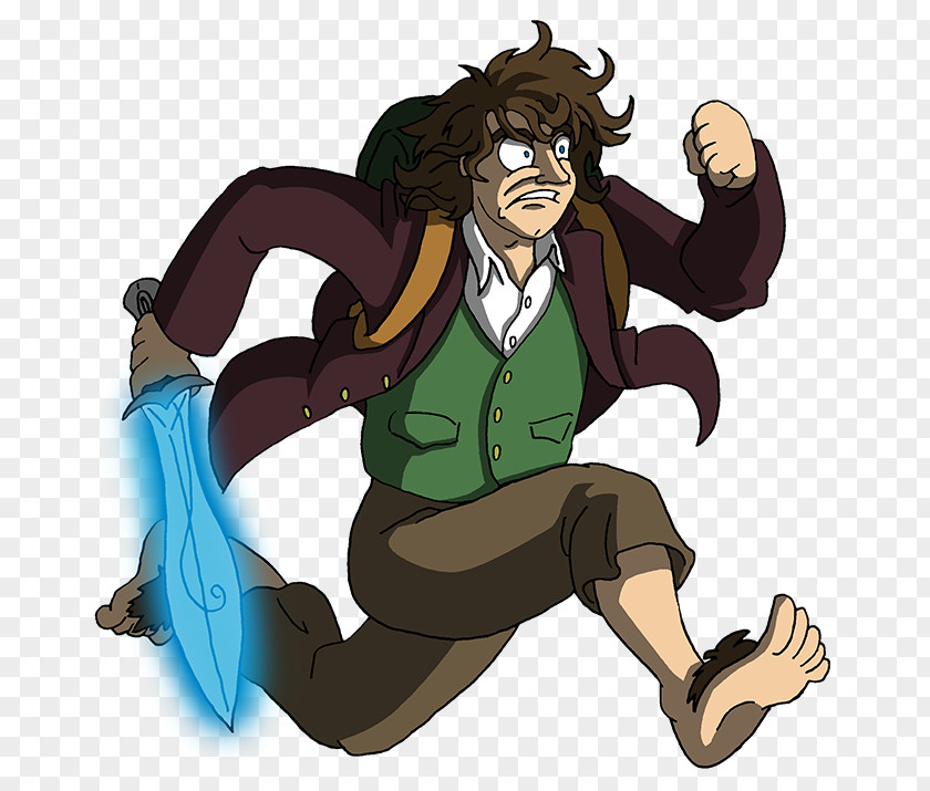 Bilbo Baggins Chased By Dragons The Hobbit Orc PNG