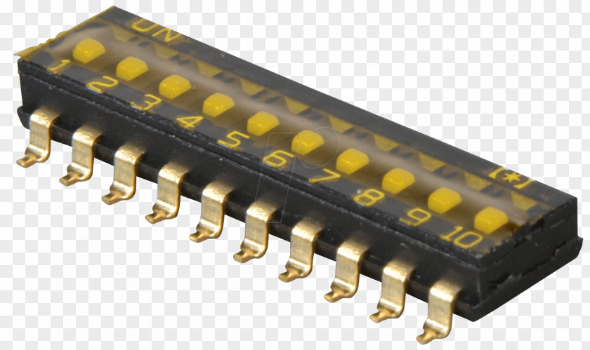 Electronic Component DIP Switch Electrical Switches Surface-mount Technology Electronics PNG