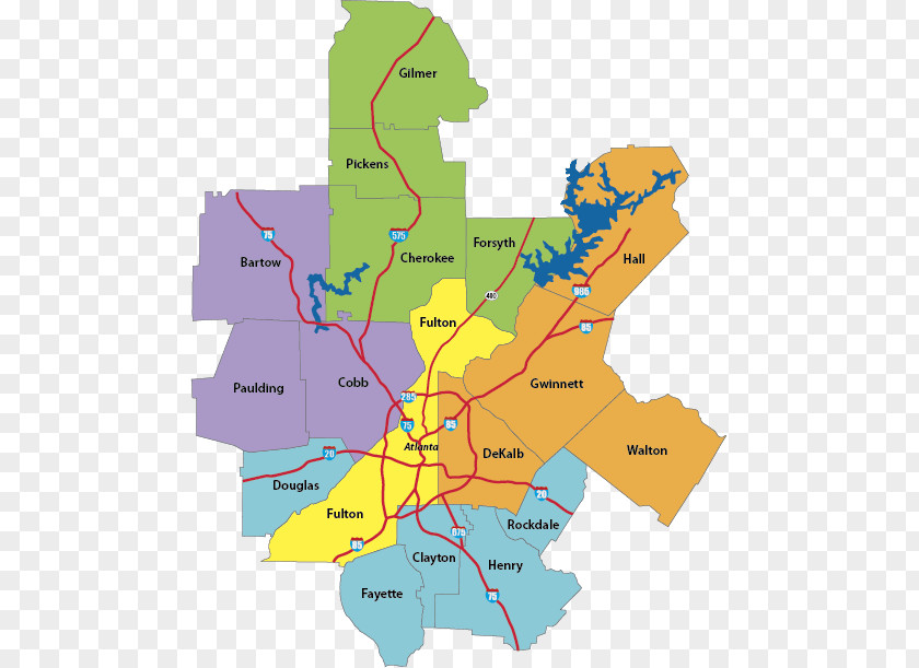 Map Fulton County, Georgia Gwinnett Fayette Cobb County Forsyth PNG