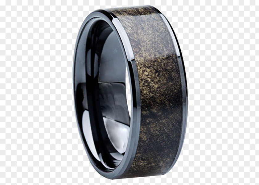 Wedding Ring Antler Inlay PNG