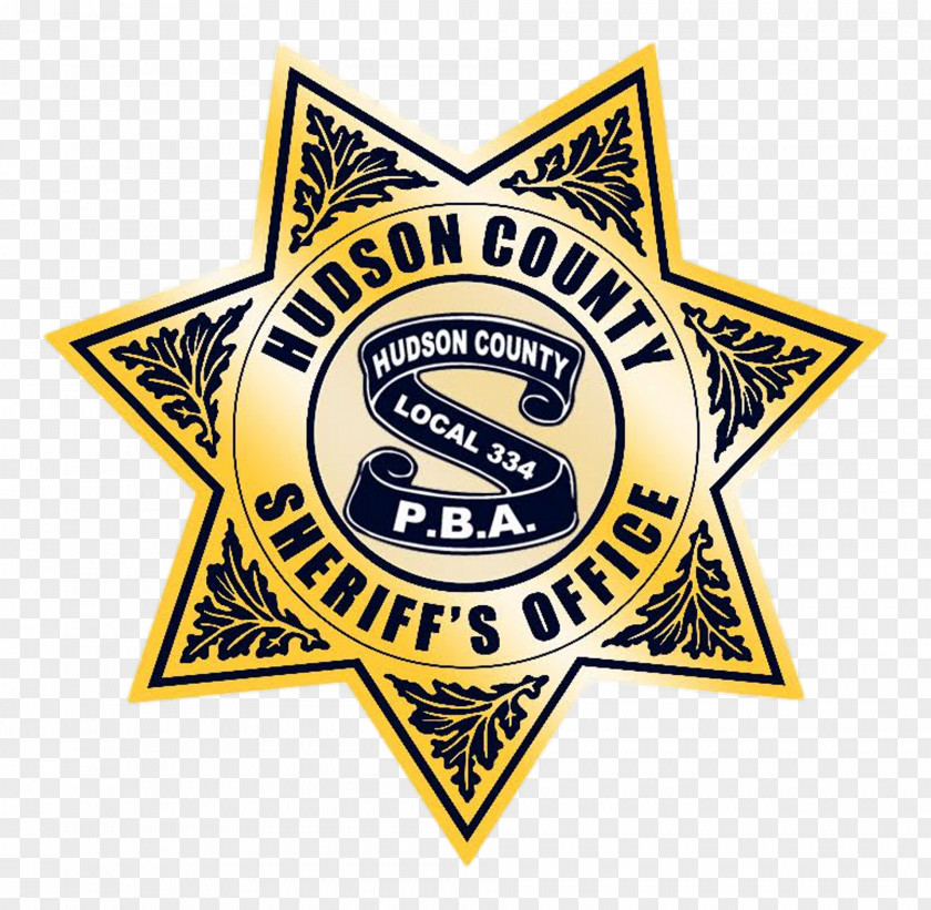 Bayonne PBA Local 334 Kearny Hudson County Sheriff's Office Badge PNG