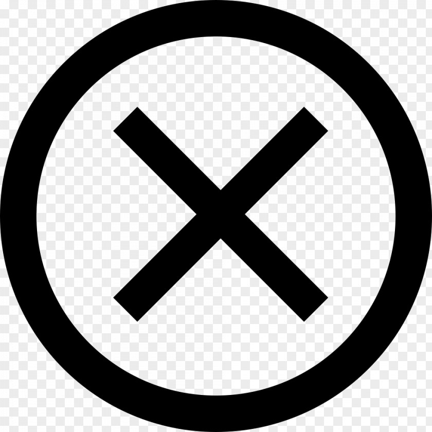 Cross Check Mark Symbol Clip Art PNG