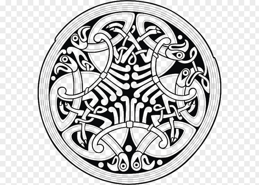 Circle Ornament Celtic Knot Art PNG