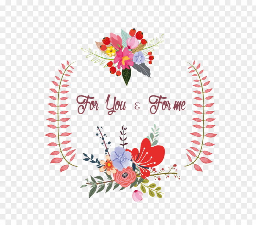 Floral Wreath Vector Borders Photography Illustration PNG