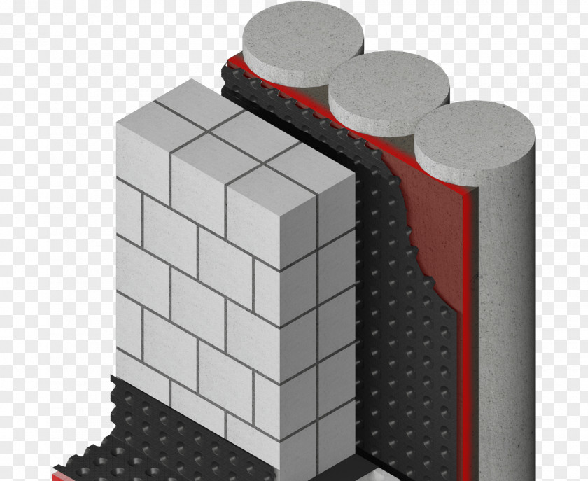 Basement Membrane Waterproofing Deep Foundation Retaining Wall PNG