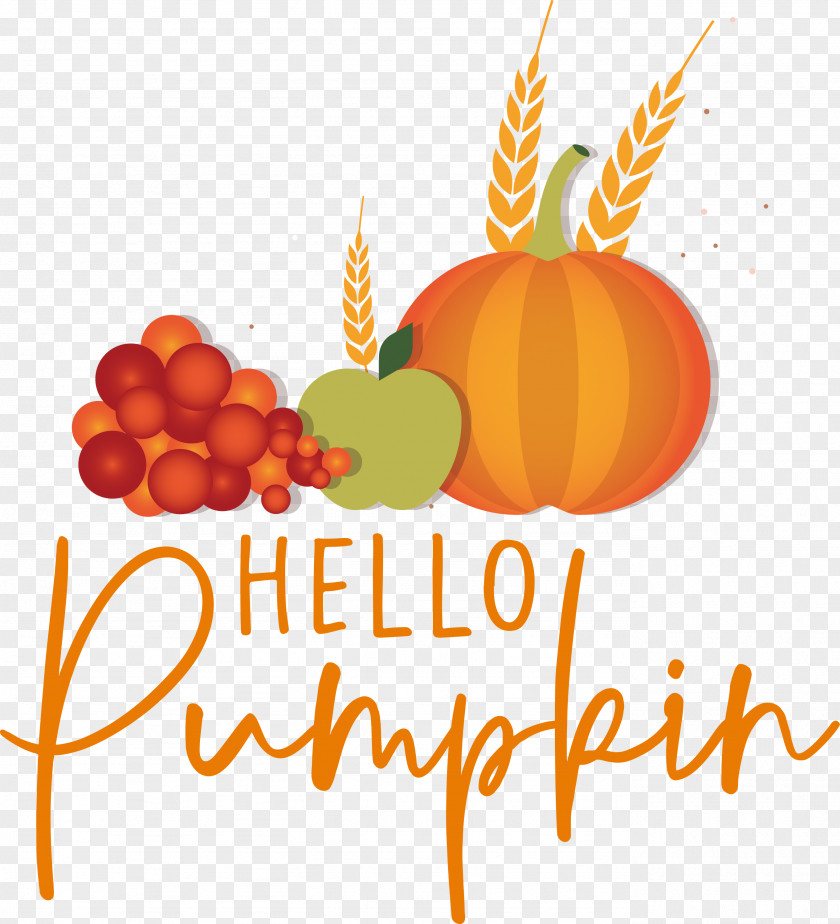 HELLO PUMPKIN Autumn Harvest PNG