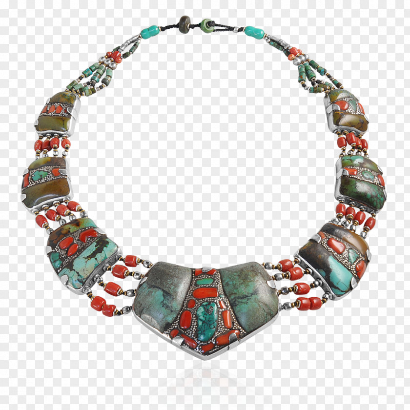 Necklace Turquoise Red Coral Bead Bracelet PNG
