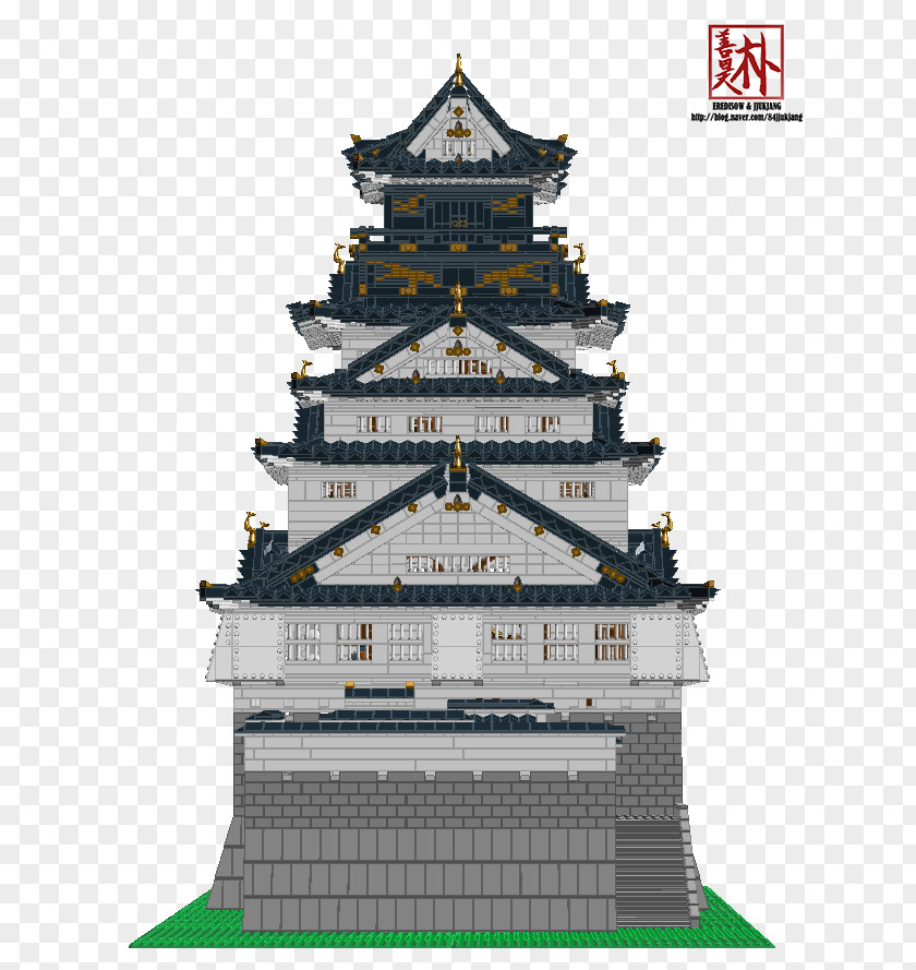 Japan Castle Osaka Chinese Pagoda Lego Architecture PNG