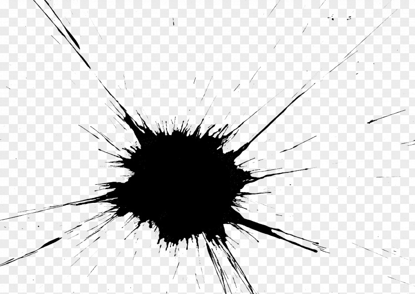 Splatter Black And White Microsoft Paint PNG