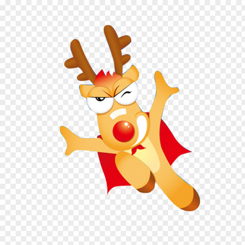 Christmas Reindeer Rudolph Santa Claus's PNG