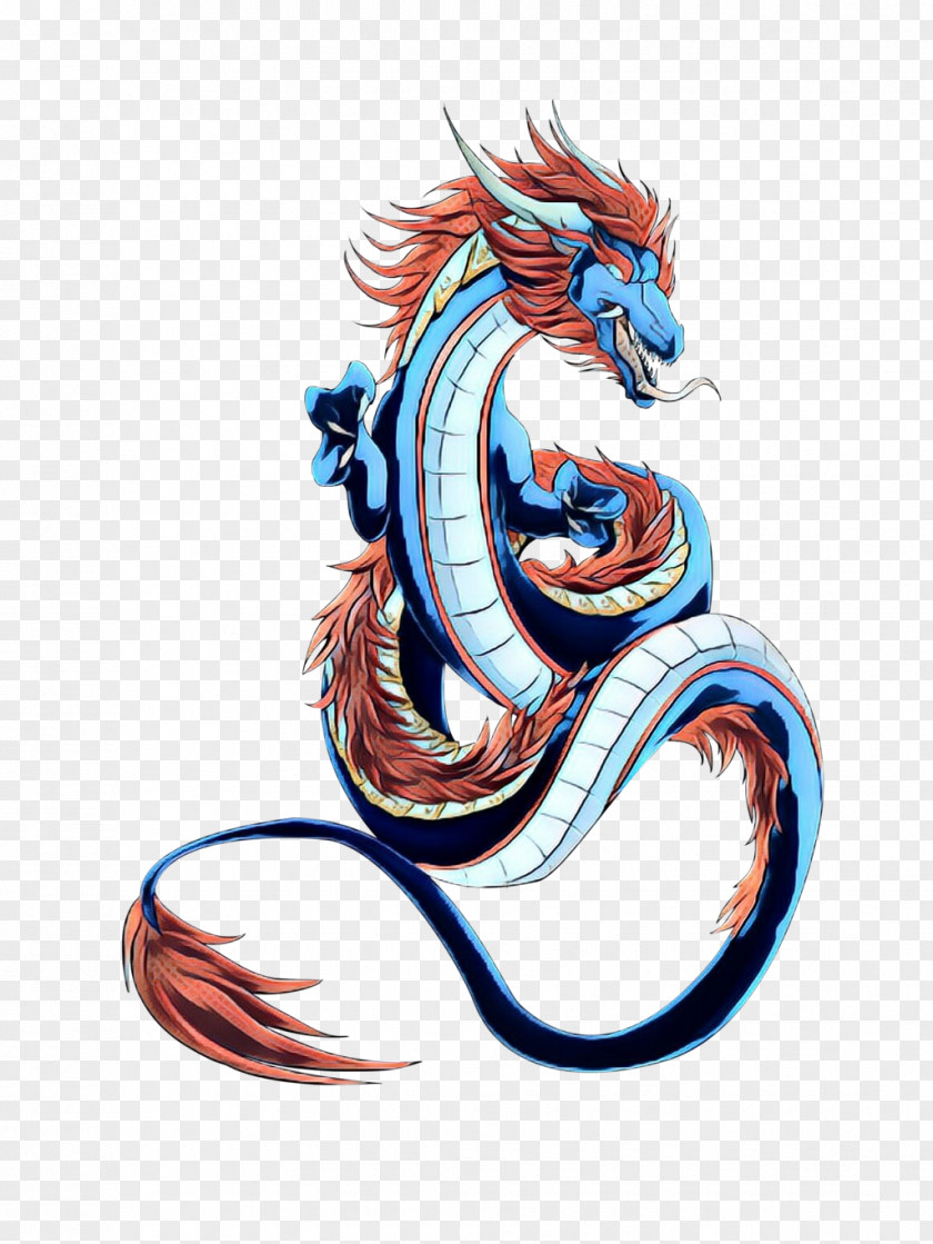 Japanese Dragon Drawing Logo PNG