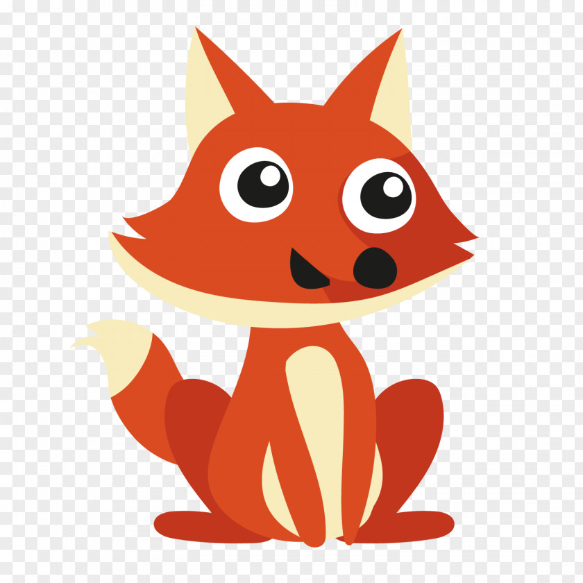 Red Fox Animal Euclidean Vector PNG