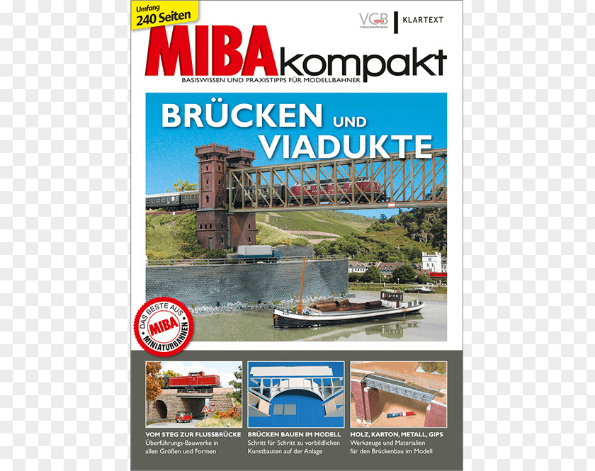 Bridge Viaduct Miba; Brücken Und Viadukte: MIBA-Kompakt 1/18 Baanvak PNG